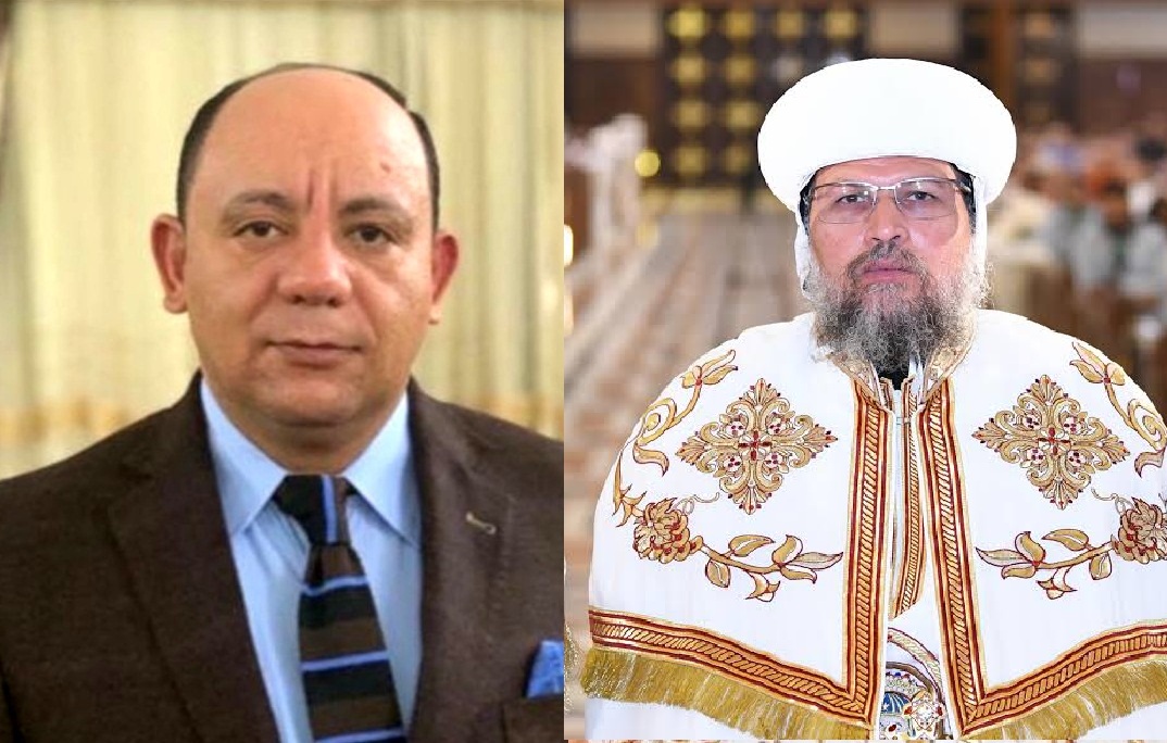 تهنئة من رجل الاعمال صفوت عبده نصيف للانبا بقطر اسقف ديرمواس ودلجا المنيا بمناسبة عيد القيامة المجيد