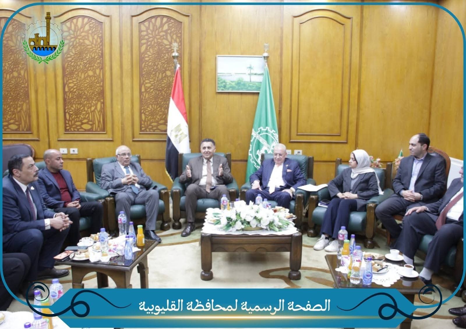 محافظ القليوبية يناقش مع نواب البرلمان تطوير المشروعات وخطط النقل والرصف