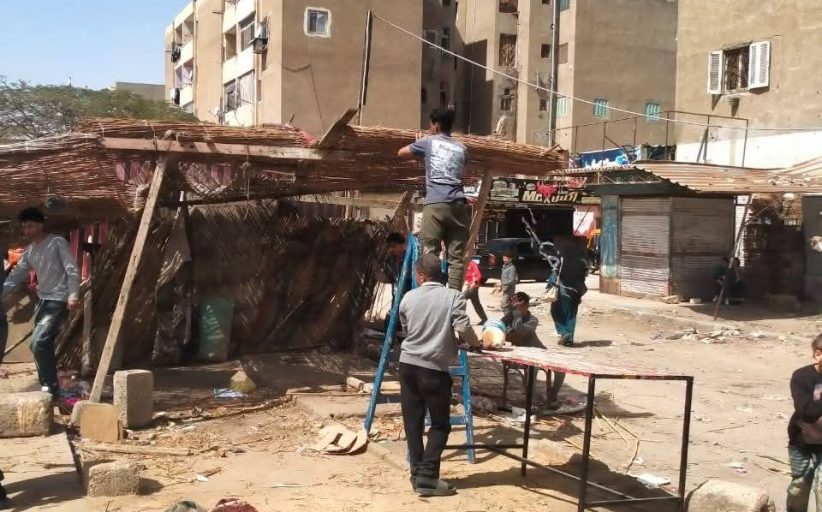 حملات مكثفة لإزالة الإشغالات ورفع المخلفات بمدينة المستقبل استعدادًا للأعياد