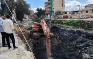 محافظ كفرالشيخ يتابع تبطين ترعة القضابة بفوه ويشدد على الالتزام بالمعايير الفنية والهندسية