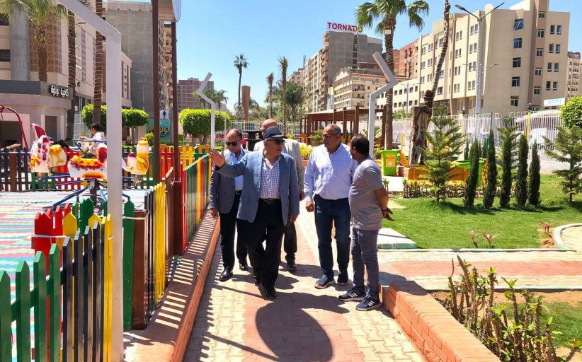 جولة ميدانية لمحافظ الدقهلية بحدائق المنصورة وتشديد على استمرار الصيانة والنظافة