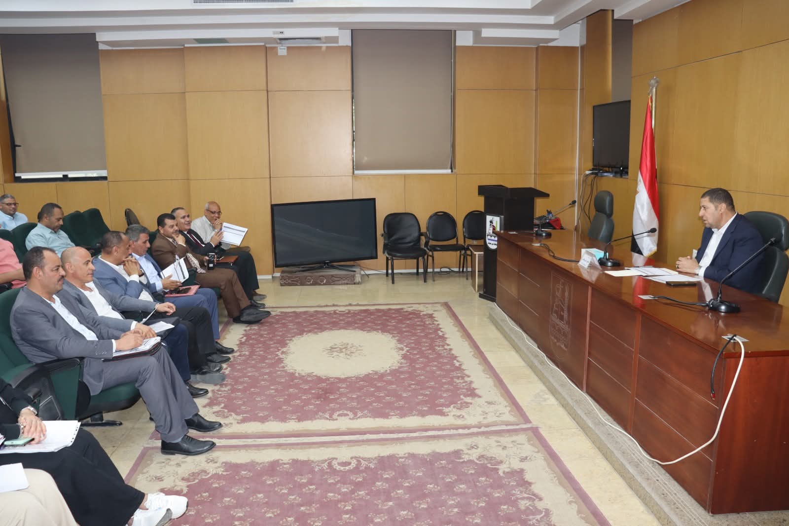 السكرتير العام لبني سويف يترأس اجتماع اللجنة التنسيقية لمنظومة التصالح