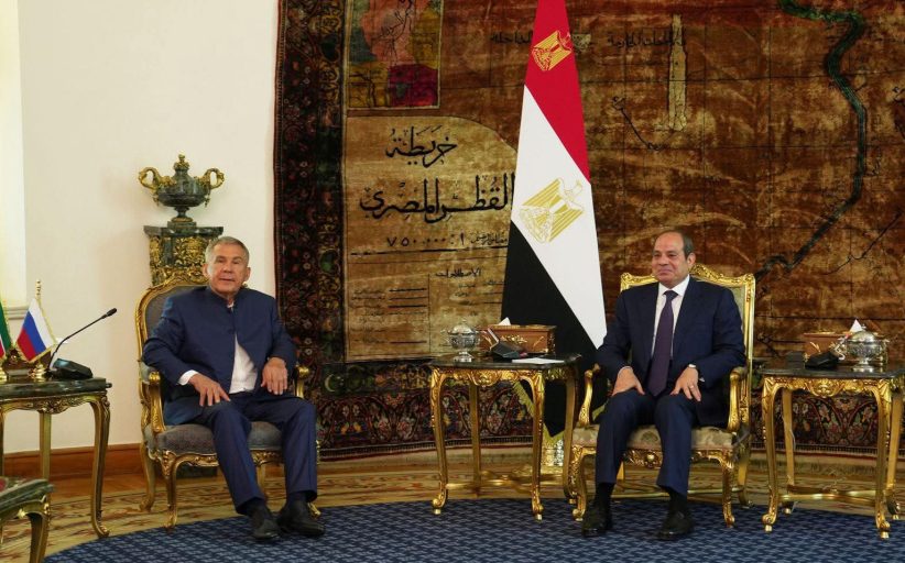 السيسي يستقبل رئيس تتارستان ويؤكد على شراكة استراتيجية وفرص واعدة للاستثمار والتعاون المشترك