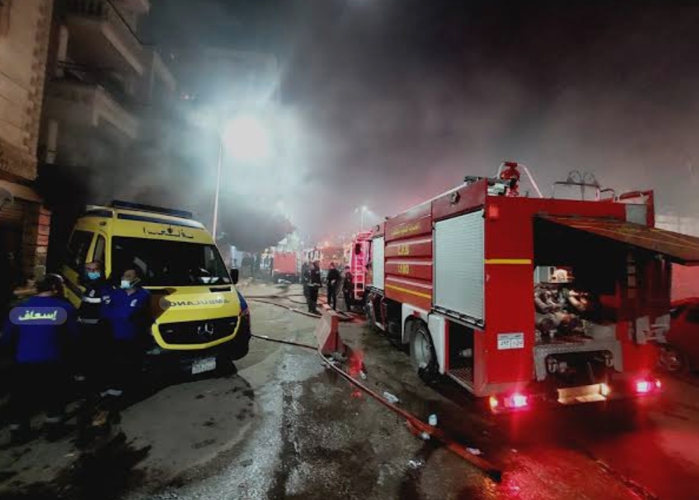 إصابة شخص إثر نشوب حريق داخل شقة سكنية في بولاق الدكرور 