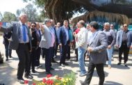 وزير الزراعة يتفقد معرض زهور الربيع بالمتحف الزراعي بالدقي