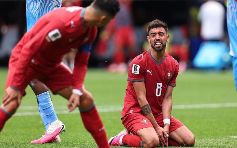 رونالدو وبرونو وجواو نيفيس.. أزمات البرتغال تشتعل بعد التعادل مع الكونغو