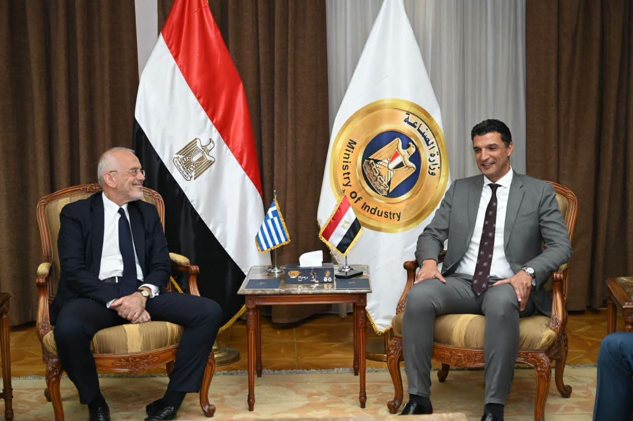 وزير الصناعة يفتح بوابة جديدة للاستثمارات اليونانية و مركز إقليمي للتصنيع والتصدير