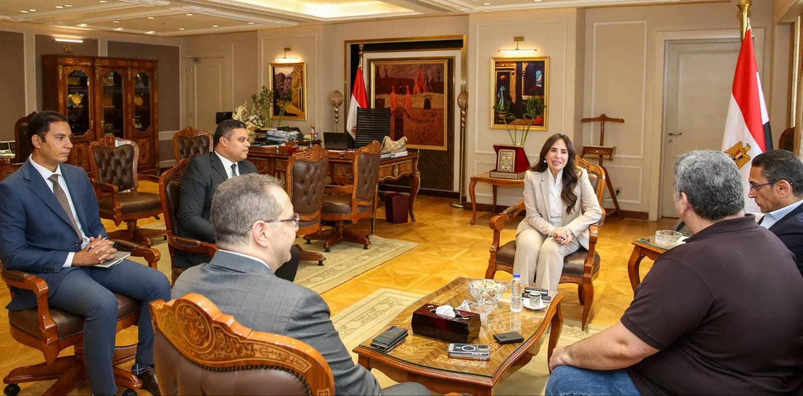 وزيرة الإسكان تبحث مع مؤسسة GTO العالمية فتح أسواق جديدة لتسويق المشروعات العقارية المصرية