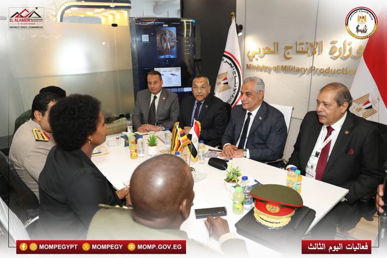وزير الإنتاج الحربي يستقبل وزيرة الدولة لشؤون الدفاع بأوغندا 