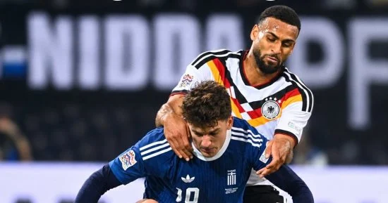 اليونان تصعق ألمانيا بهدف كوربيليس وتحقق فوزًا تاريخيًا في دوري الأمم