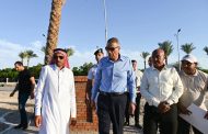 محافظ جنوب سيناء يتفقد أعمال إنشاء مجمع «TABA YARD» الخدمي والترفيهي بطابا