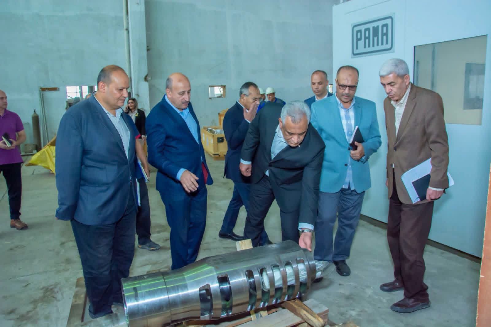 وزير الانتاج الحربي يتفقد شركة ابو زعبل للصناعات الهندسية 