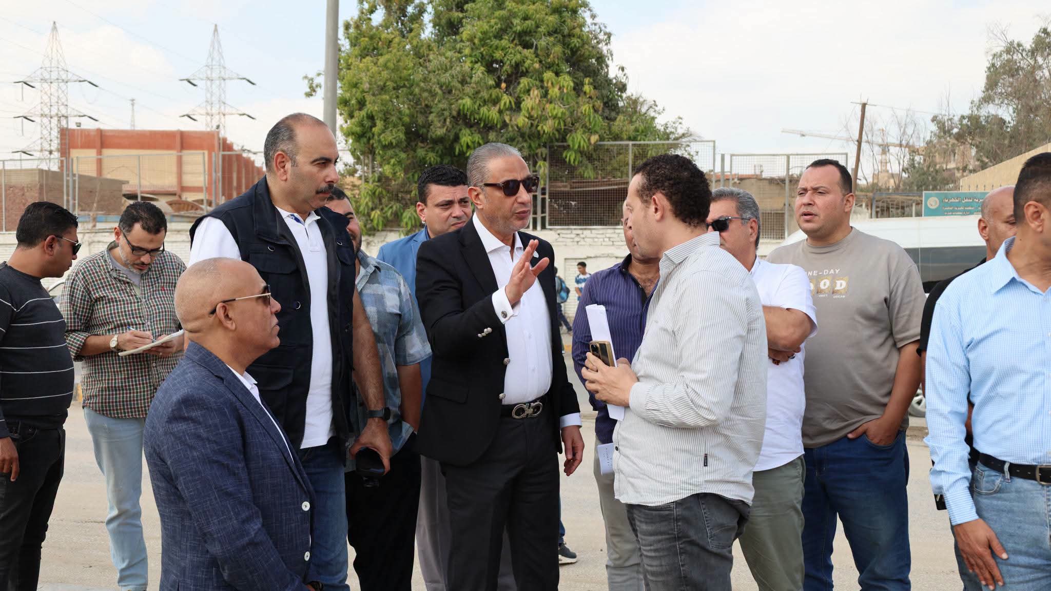 محافظ الجيزة يتفقد مشروعات التطوير الخدمي والإنشائي بقطاع حدائق الأهرام